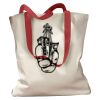 Canvas Tote with Contrasting Handles Thumbnail