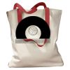 Canvas Tote with Contrasting Handles Thumbnail