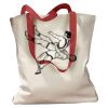 Canvas Tote with Contrasting Handles Thumbnail