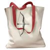 Canvas Tote with Contrasting Handles Thumbnail