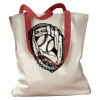 Canvas Tote with Contrasting Handles Thumbnail