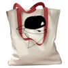 Canvas Tote with Contrasting Handles Thumbnail