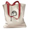 Canvas Tote with Contrasting Handles Thumbnail