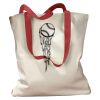 Canvas Tote with Contrasting Handles Thumbnail