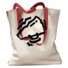 Canvas Tote with Contrasting Handles Thumbnail