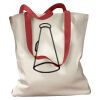 Canvas Tote with Contrasting Handles Thumbnail