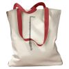 Canvas Tote with Contrasting Handles Thumbnail