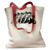 Canvas Tote with Contrasting Handles Thumbnail