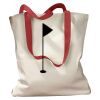 Canvas Tote with Contrasting Handles Thumbnail