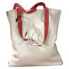Canvas Tote with Contrasting Handles Thumbnail