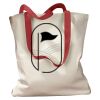 Canvas Tote with Contrasting Handles Thumbnail