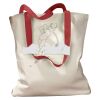 Canvas Tote with Contrasting Handles Thumbnail