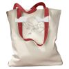 Canvas Tote with Contrasting Handles Thumbnail