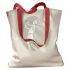 Canvas Tote with Contrasting Handles Thumbnail