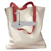 Canvas Tote with Contrasting Handles Thumbnail