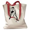 Canvas Tote with Contrasting Handles Thumbnail
