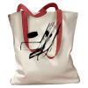Canvas Tote with Contrasting Handles Thumbnail