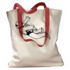 Canvas Tote with Contrasting Handles Thumbnail