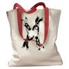 Canvas Tote with Contrasting Handles Thumbnail