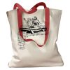 Canvas Tote with Contrasting Handles Thumbnail
