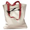 Canvas Tote with Contrasting Handles Thumbnail