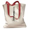 Canvas Tote with Contrasting Handles Thumbnail