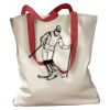 Canvas Tote with Contrasting Handles Thumbnail