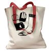 Canvas Tote with Contrasting Handles Thumbnail