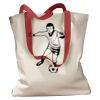 Canvas Tote with Contrasting Handles Thumbnail