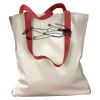 Canvas Tote with Contrasting Handles Thumbnail