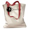 Canvas Tote with Contrasting Handles Thumbnail