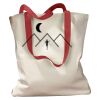 Canvas Tote with Contrasting Handles Thumbnail