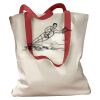 Canvas Tote with Contrasting Handles Thumbnail