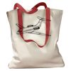 Canvas Tote with Contrasting Handles Thumbnail