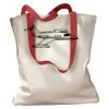 Canvas Tote with Contrasting Handles Thumbnail