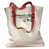 Canvas Tote with Contrasting Handles Thumbnail