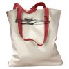 Canvas Tote with Contrasting Handles Thumbnail