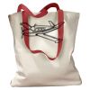 Canvas Tote with Contrasting Handles Thumbnail