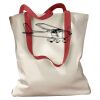 Canvas Tote with Contrasting Handles Thumbnail
