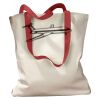 Canvas Tote with Contrasting Handles Thumbnail
