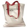Canvas Tote with Contrasting Handles Thumbnail