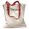 Canvas Tote with Contrasting Handles Thumbnail