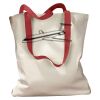 Canvas Tote with Contrasting Handles Thumbnail