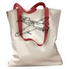 Canvas Tote with Contrasting Handles Thumbnail