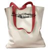 Canvas Tote with Contrasting Handles Thumbnail