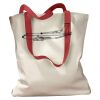 Canvas Tote with Contrasting Handles Thumbnail