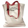 Canvas Tote with Contrasting Handles Thumbnail
