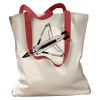Canvas Tote with Contrasting Handles Thumbnail