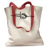 Canvas Tote with Contrasting Handles Thumbnail