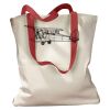 Canvas Tote with Contrasting Handles Thumbnail